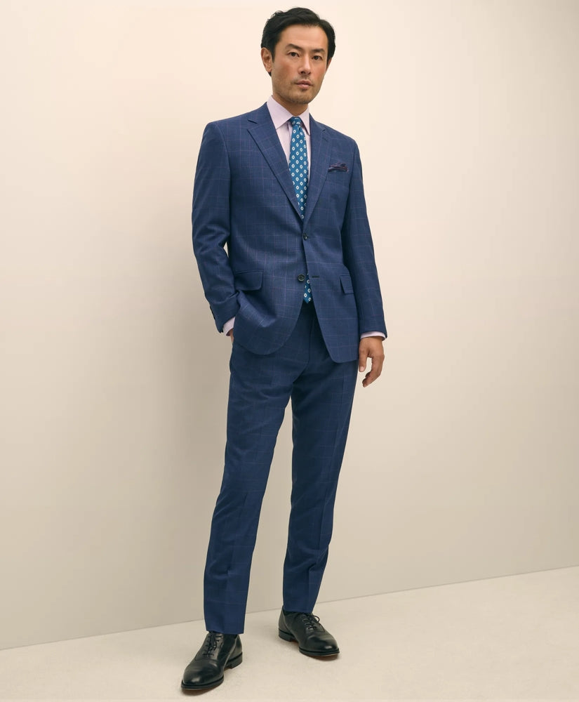 Brooks Brothers Explorer Collection Slim Fit Wool Check Suit Pants / Brooks Brothers Tailored