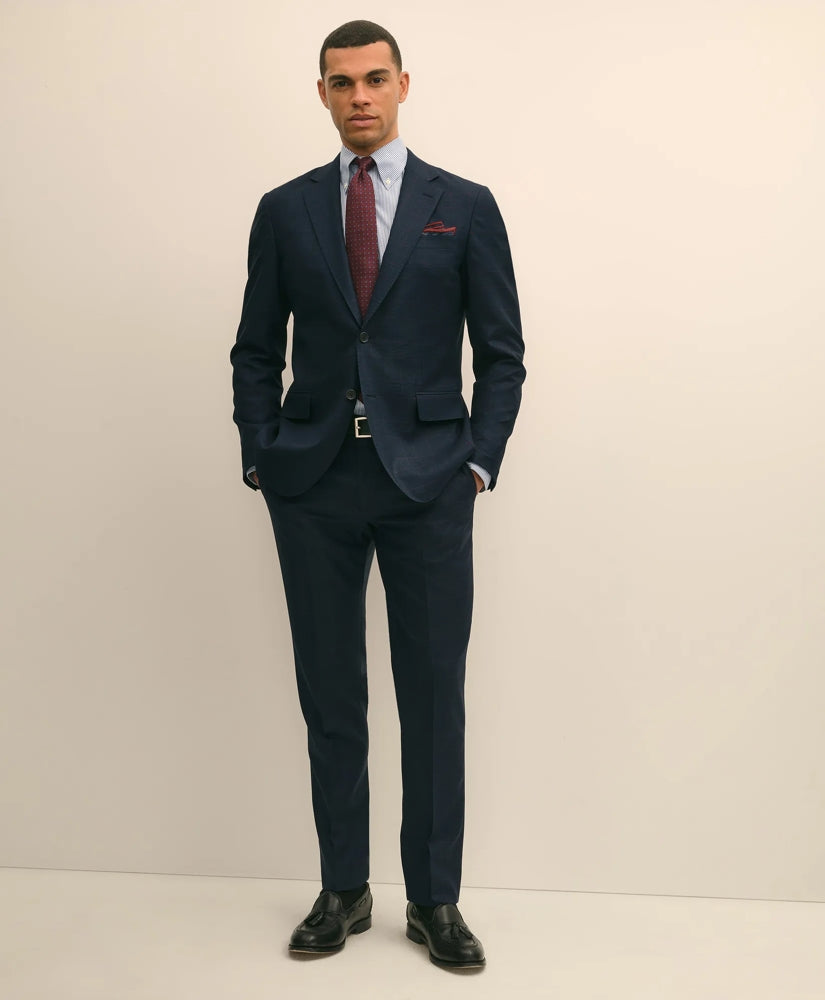 Brooks Brothers Explorer Collection Slim Fit Wool Overcheck Suit Pants / Brooks Brothers Sale