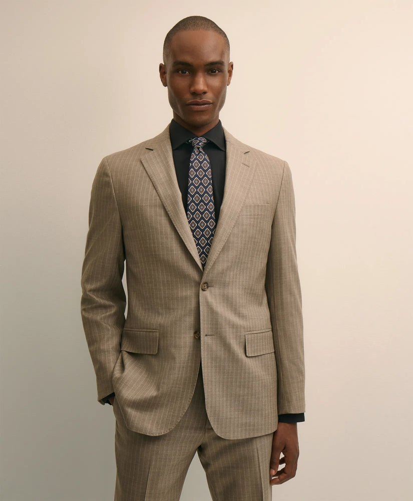 Brooks Brothers Explorer Collection Slim Fit Wool Stripe Suit Jacket / Brooks Brothers Tailored