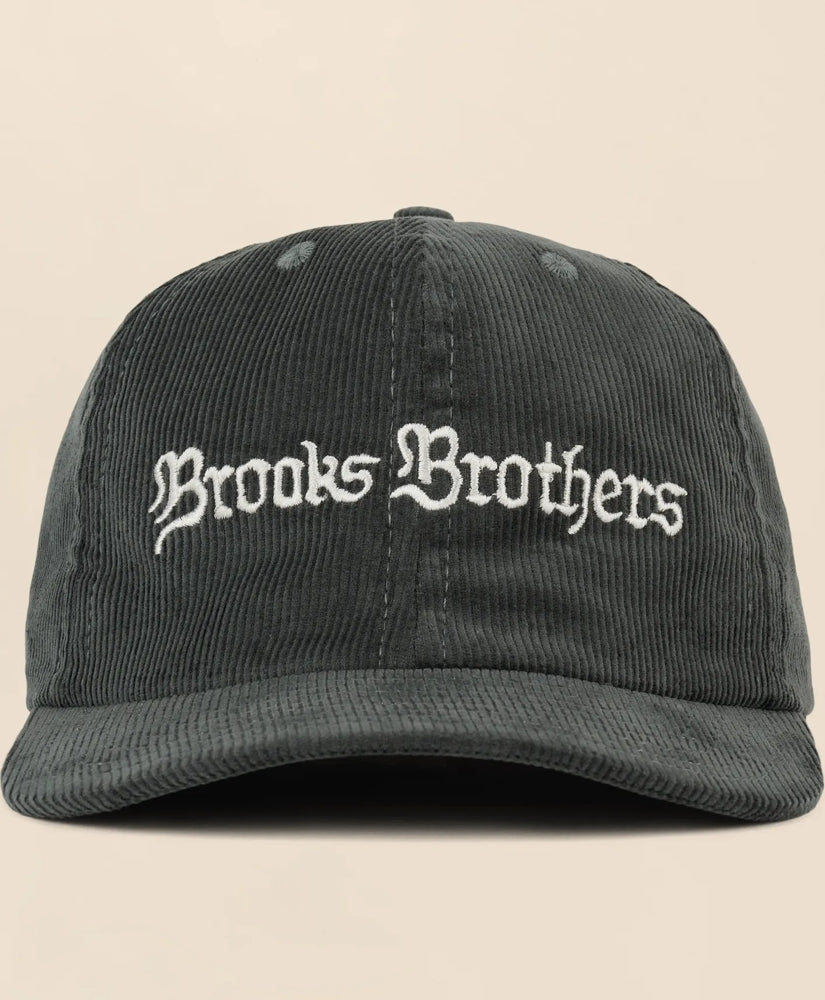 Brooks Brothers x Brain Dead Cotton, Corduroy & Leather Emblem Baseball Hat / Brooks Brothers Men
