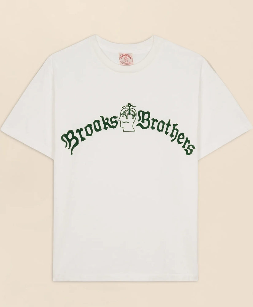 Brooks Brothers x Brain Dead Cotton Vintage-Inspired Emblem T-Shirt / Brooks Brothers Men