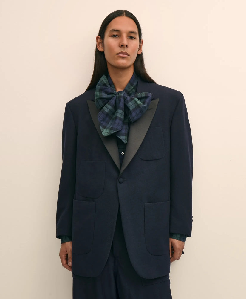 Brooks Brothers X Engineered Garments Wool Serge Oversized Dinner Jacket / Brooks Brothers Tailored