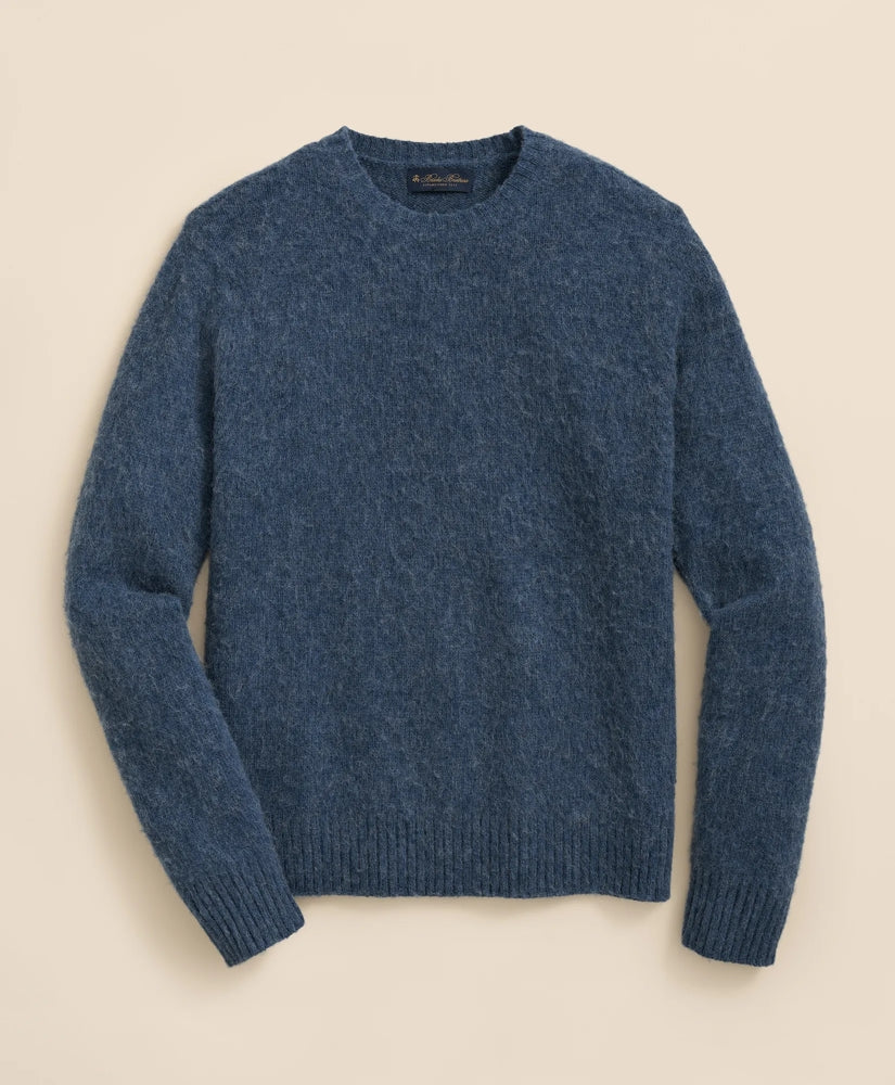 Brushed Wool Crewneck Sweater / Brooks Brothers Tailored