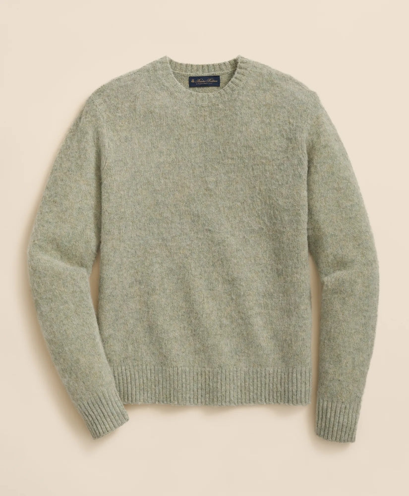 Brushed Wool Crewneck Sweater / Brooks Brothers Tailored