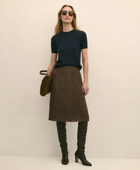 Chiffon Plaid Skirt / Brooks Brothers Sale