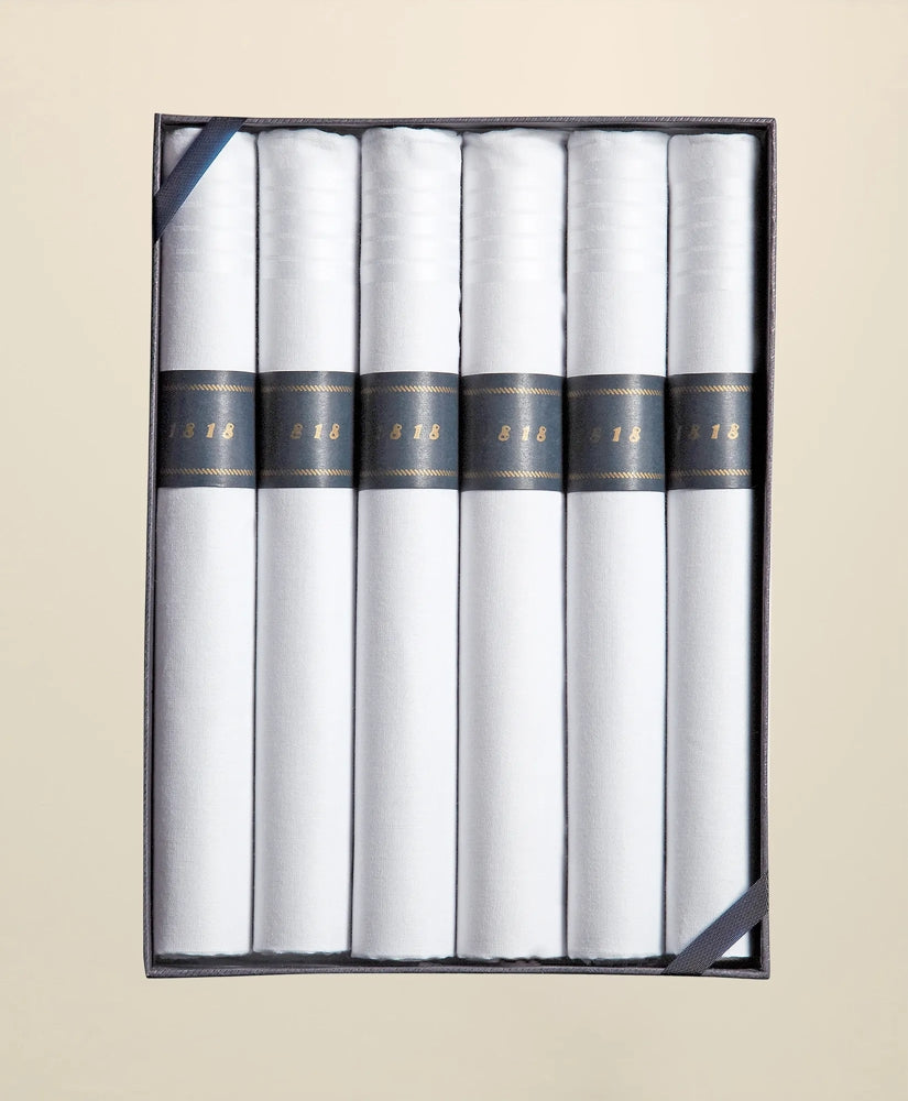 Cigar-Rolled Handkerchiefs-Set of 6 / Brooks Brothers Men