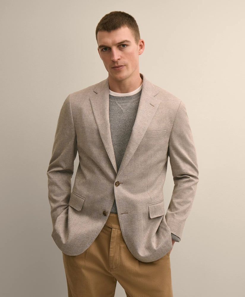 Classic Fit Cotton Jacquard Knit Sport Coat / Brooks Brothers Men