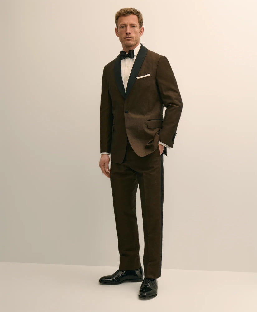 Classic Fit Cotton-Linen 1818 Shawl Collar Tuxedo / Brooks Brothers Men
