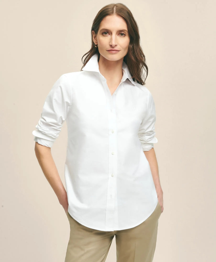 Classic-Fit Cotton Oxford Shirt / Brooks Brothers Women