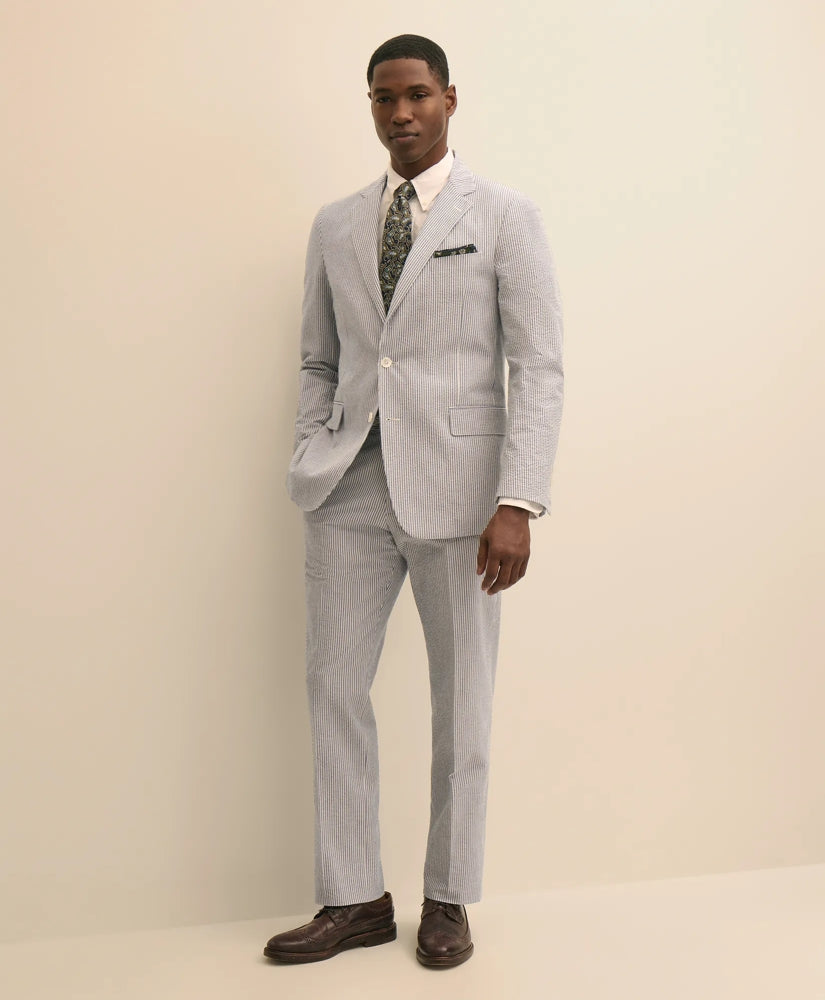 Classic Fit Cotton Seersucker 1818 Suit / Brooks Brothers Men