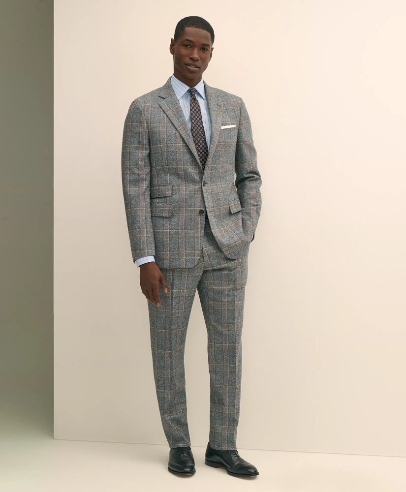 Classic Fit Saxon Wool Bold Check 1818 Suit / Brooks Brothers Tailored