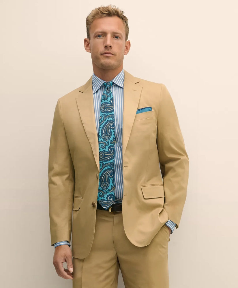 Classic Fit Stretch Cotton Twill Suit Jacket / Brooks Brothers Tailored