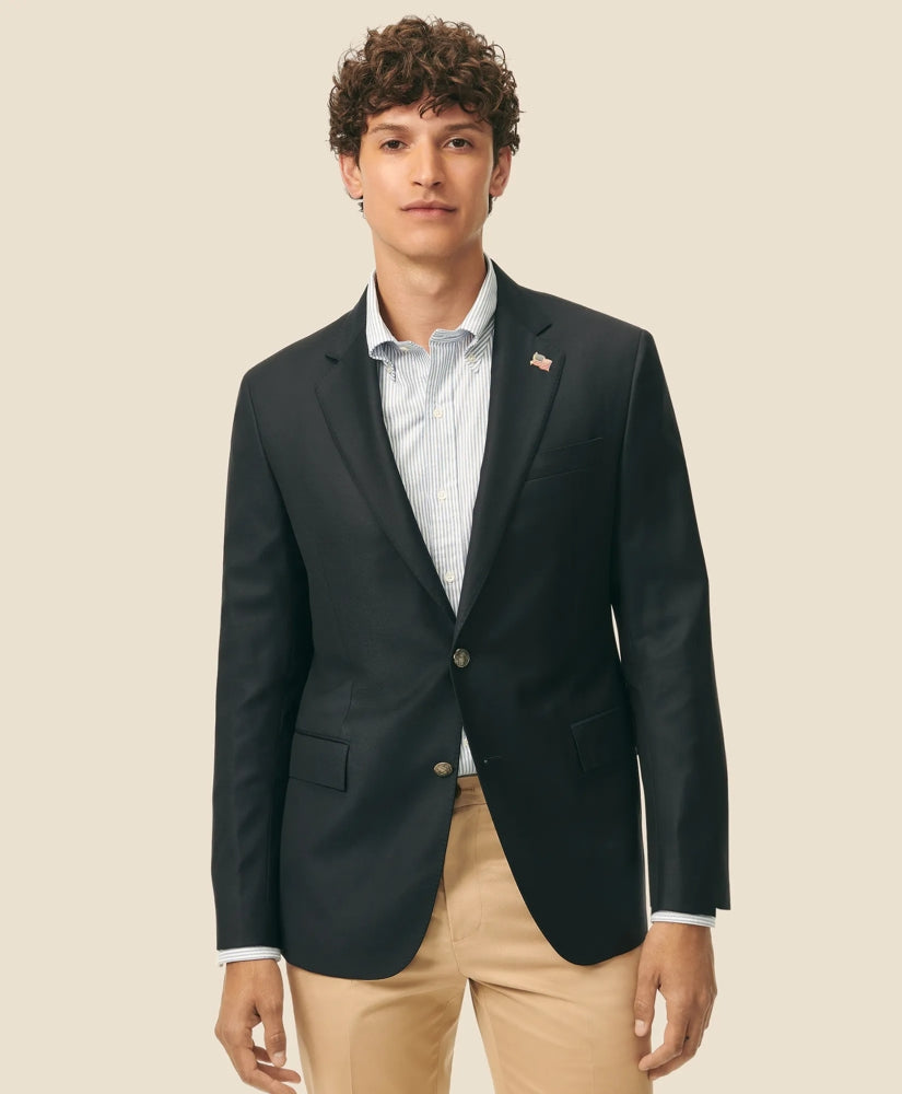 Classic Fit Stretch Saxxon™ Wool 1818 Blazer / Brooks Brothers Men