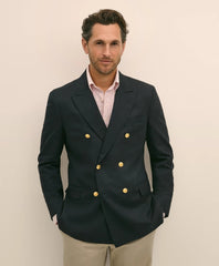 Classic Fit Stretch Wool Double-Breasted 1818 Blazer / Brooks Brothers Men