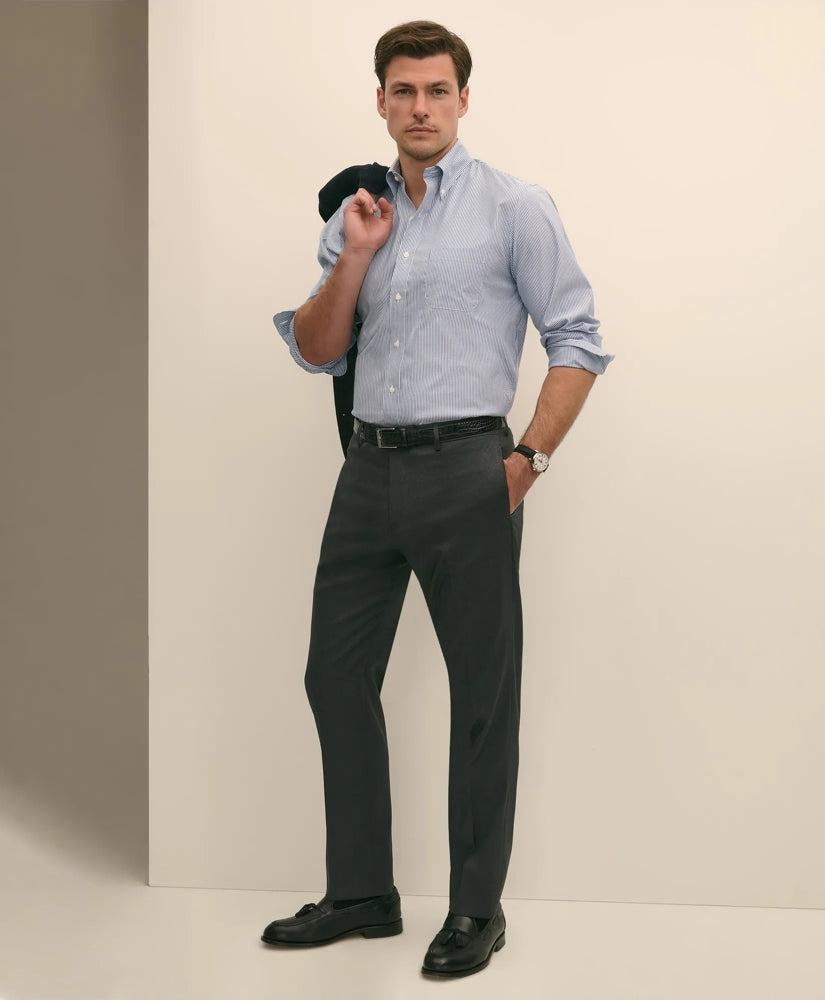 Classic Fit Wool 1818 Dress Pants / Brooks Brothers Men