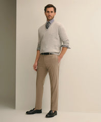 Classic Fit Wool Blend Plain Front 1818 Trousers / Brooks Brothers Men
