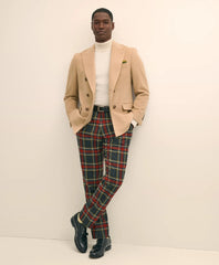 Classic Fit Wool-Blend Tartan Dress Pants / Brooks Brothers Sale