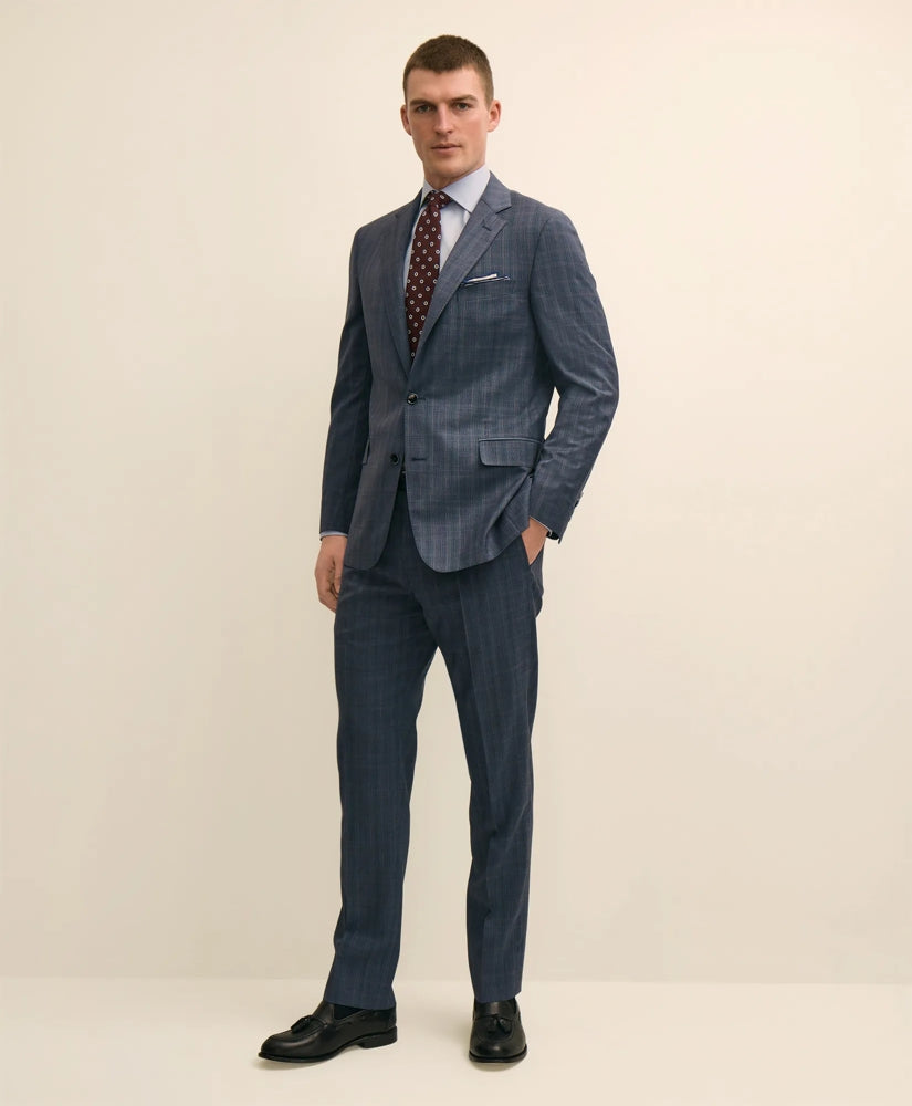 Classic Fit Wool Check 1818 Suit / Brooks Brothers Men