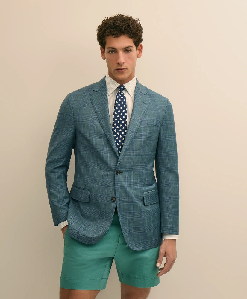 Classic Fit Wool Check Sport Coat / Brooks Brothers Men