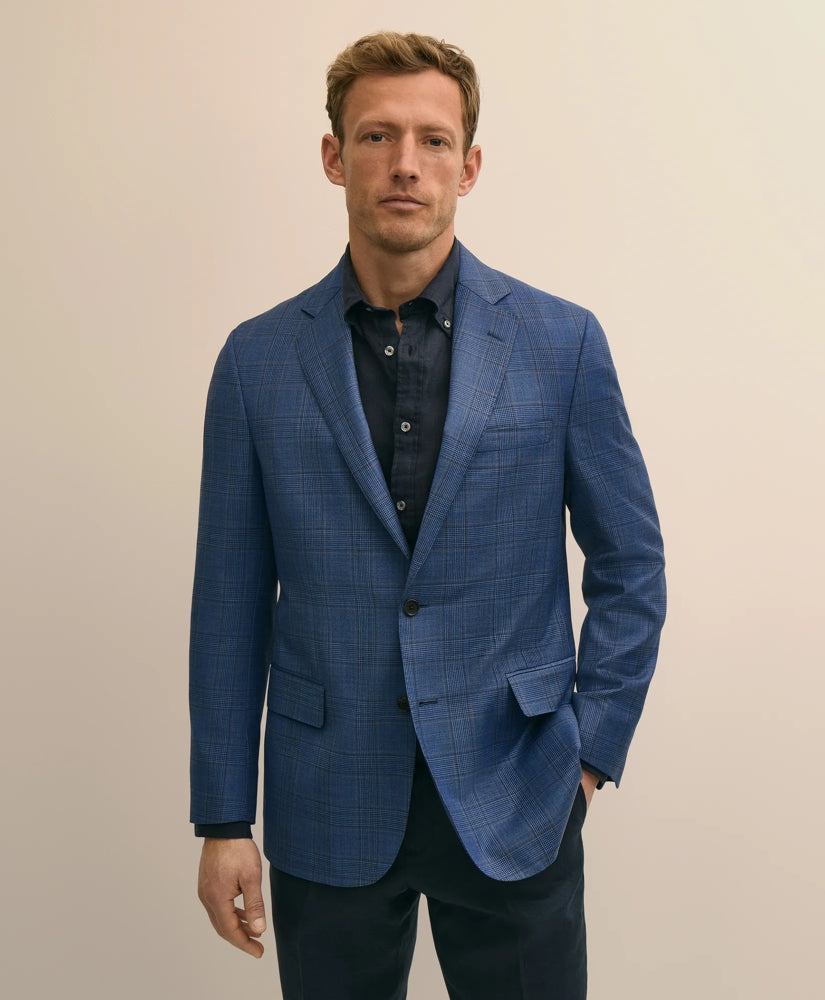 Classic Fit Wool Check Sport Coat / Brooks Brothers Men