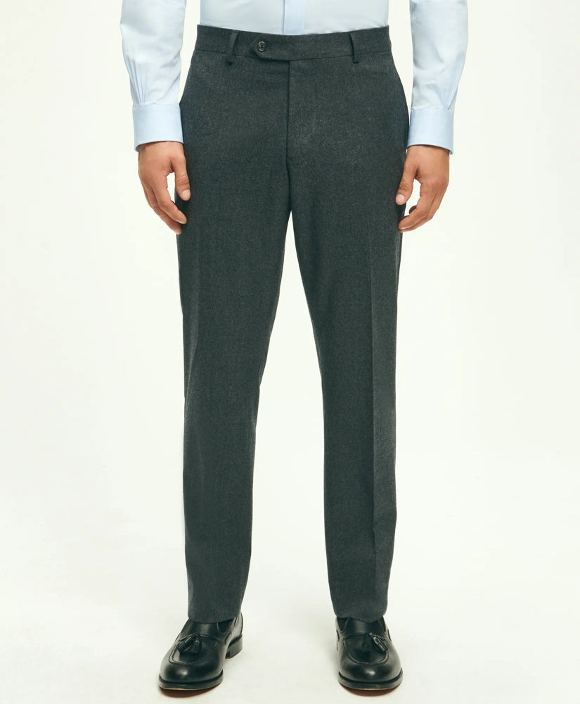 Classic Fit Wool Flannel Dress Pants / Brooks Brothers Men