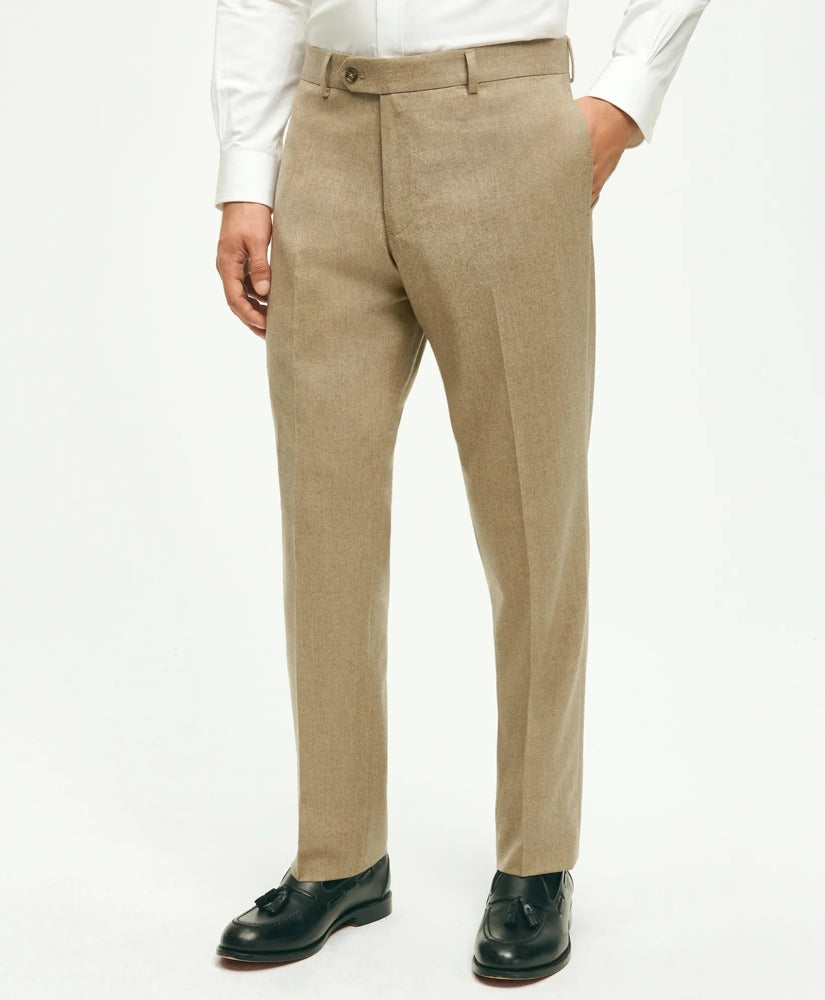 Classic Fit Wool Flannel Dress Pants / Brooks Brothers Men