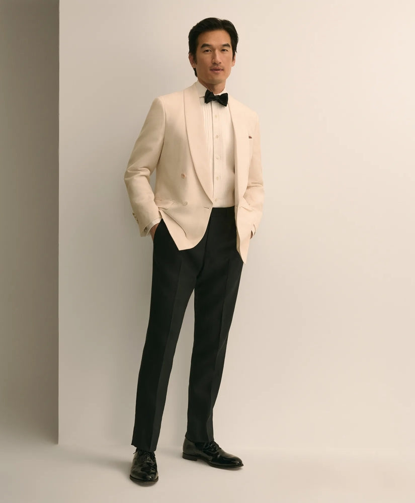 Classic Fit Wool-Linen 1818 Double-Breasted Dinner Jacket / Brooks Brothers Men