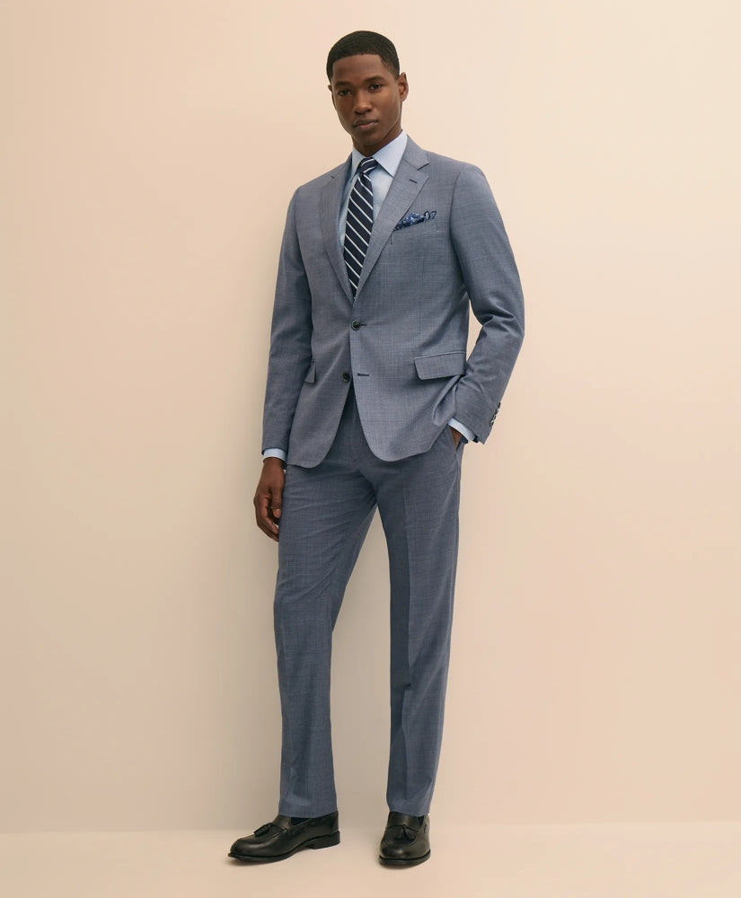 Classic Fit Wool Mini-Houndstooth 1818 Suit / Brooks Brothers Men