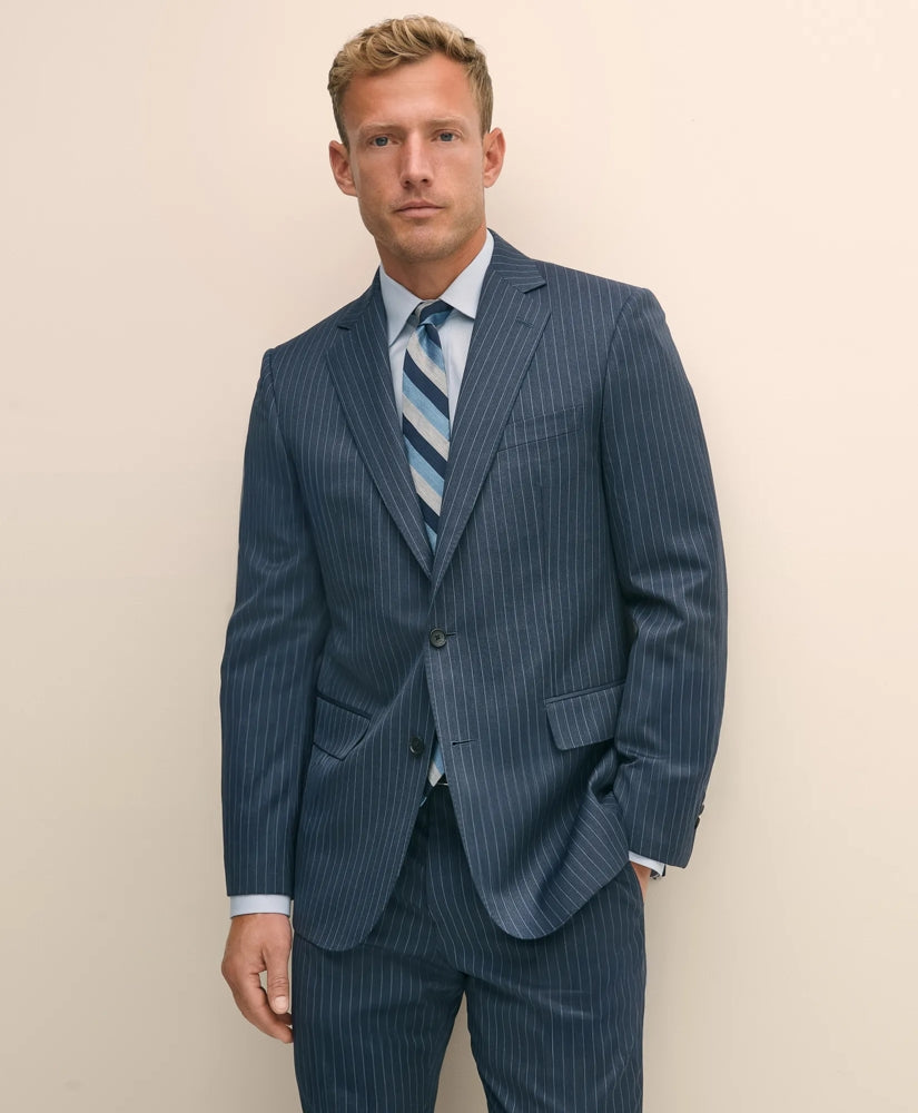 Classic Fit Wool Pinstripe 1818 Suit / Brooks Brothers Tailored