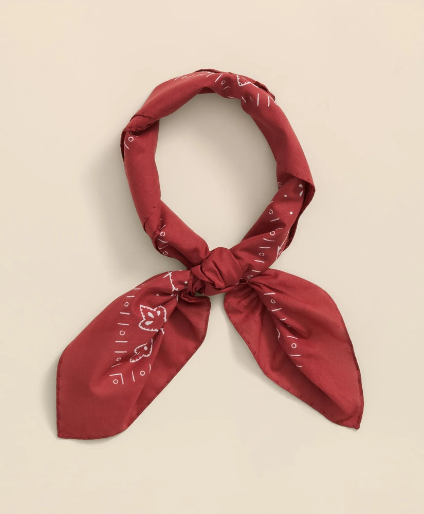 Cotton Bandana Print Neckerchief / Brooks Brothers Men