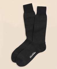 Cotton Bird's Eye Crew Socks / Brooks Brothers Men