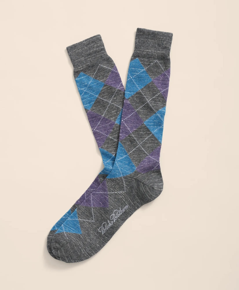 Cotton Blend Argyle Socks / Brooks Brothers Men