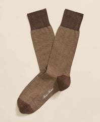 Cotton-Blend Birdseye Socks / Brooks Brothers Men