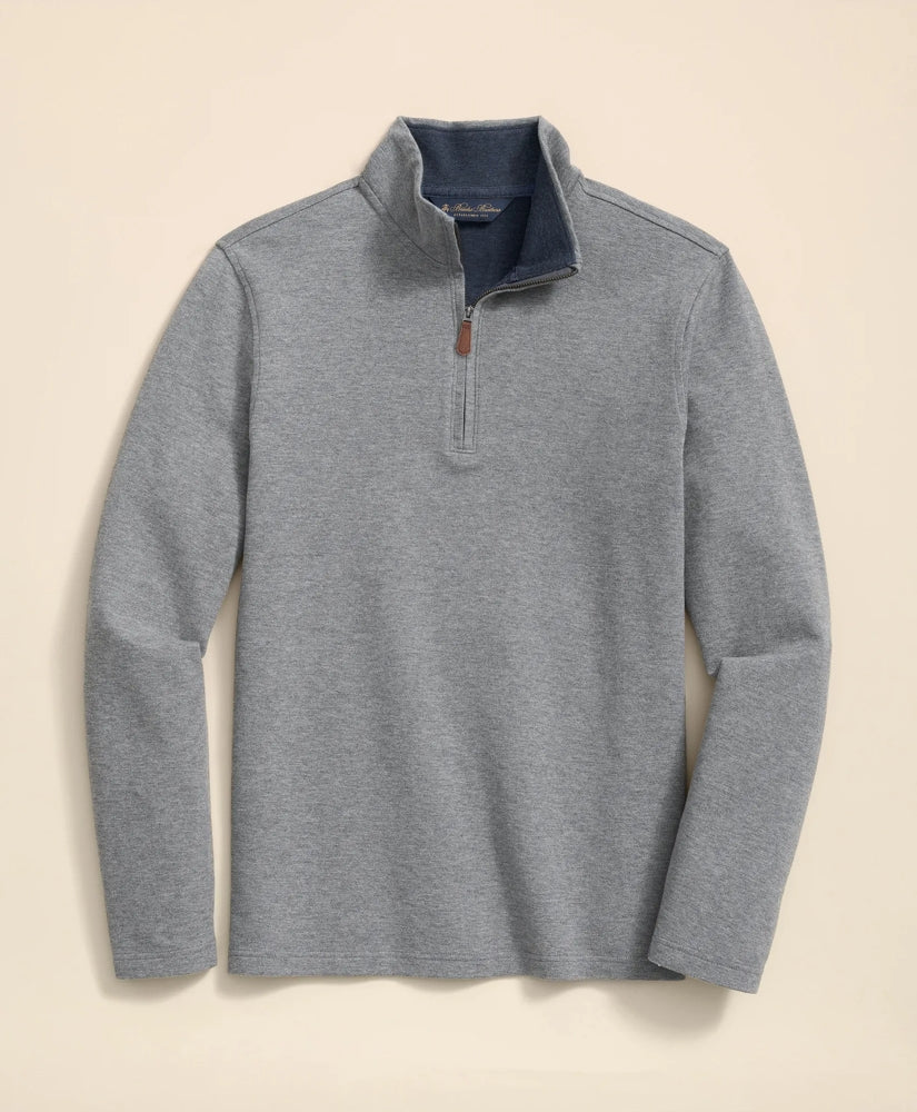 Cotton Blend Pique Quarter-Zip / Brooks Brothers Sale