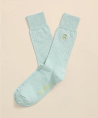 Cotton Blend Ribbed Socks / Brooks Brothers Men