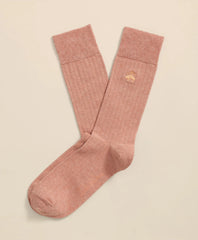 Cotton Blend Ribbed Socks / Brooks Brothers Men