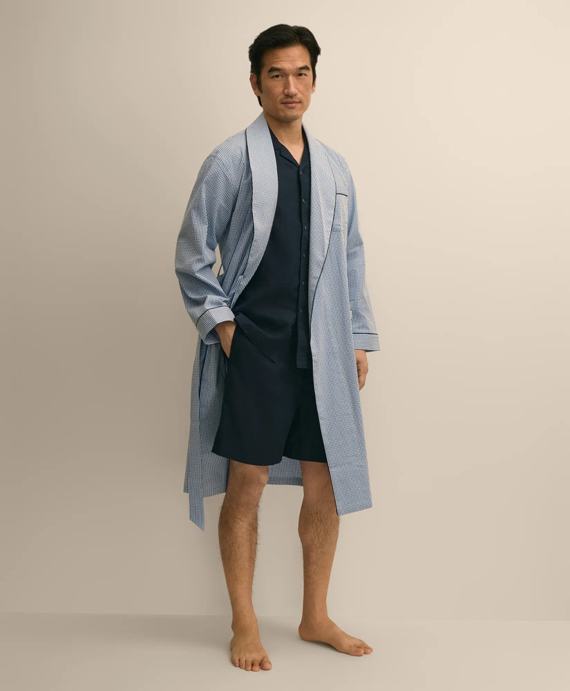 Cotton Blend Seersucker Robe / Brooks Brothers Men