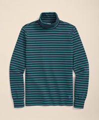 Cotton Blend Striped Turtleneck / Brooks Brothers Sale