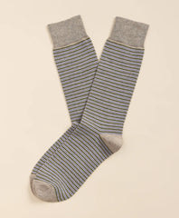 Cotton-Blend Stripe Socks / Brooks Brothers Men