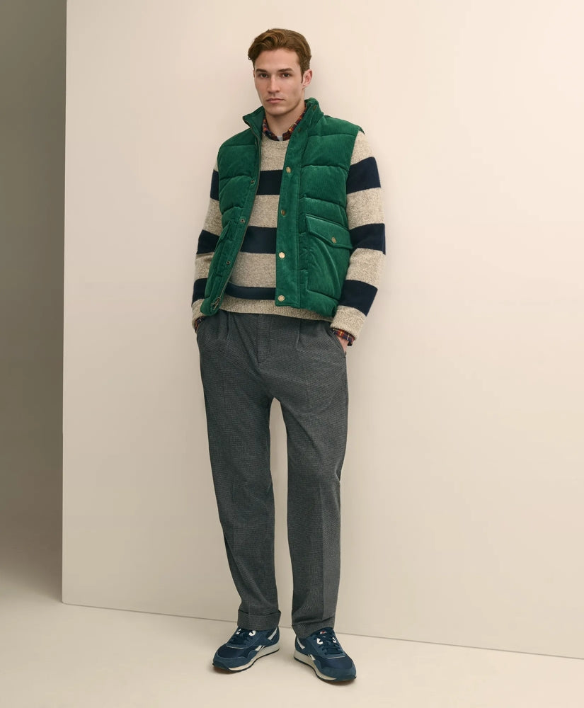 Cotton Blend Wide-Wale Puffer Vest / Brooks Brothers Sale