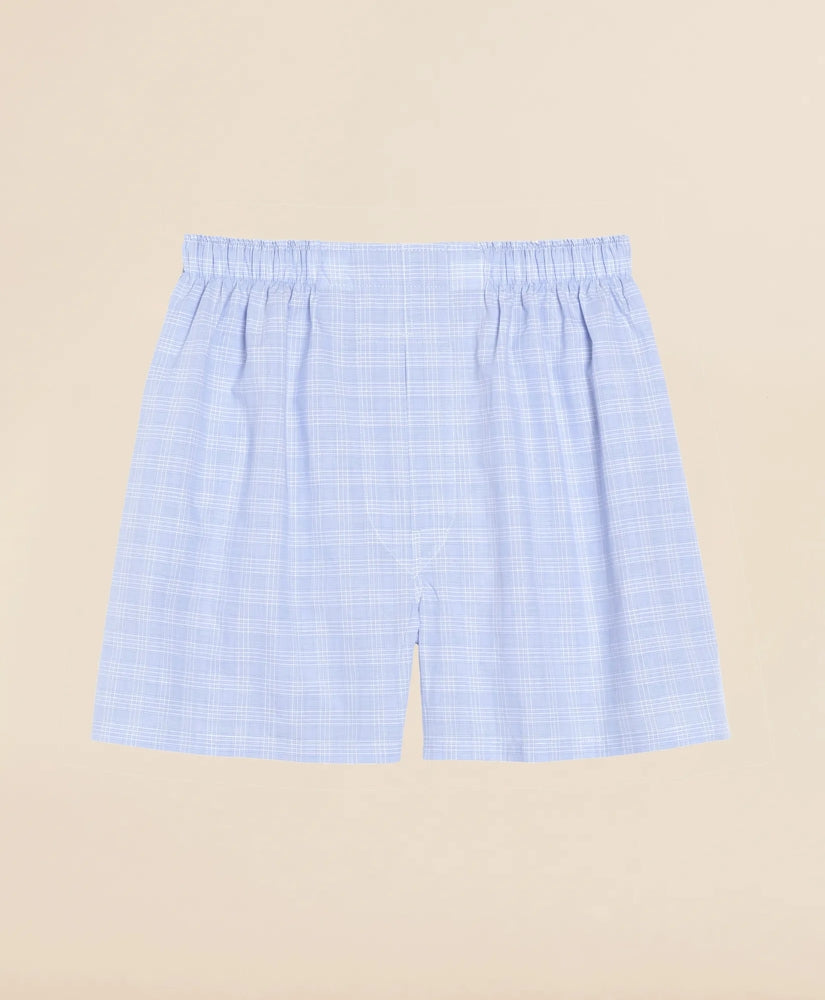 Cotton Broadcloth Glen Plaid Boxers / Brooks Brothers Men