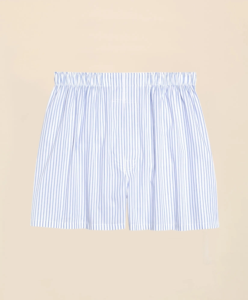 Cotton Broadcloth Ground Stripe Boxers / Brooks Brothers Men