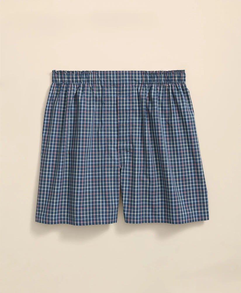Cotton Broadcloth Multi-Windowpane Boxers / Brooks Brothers Sale