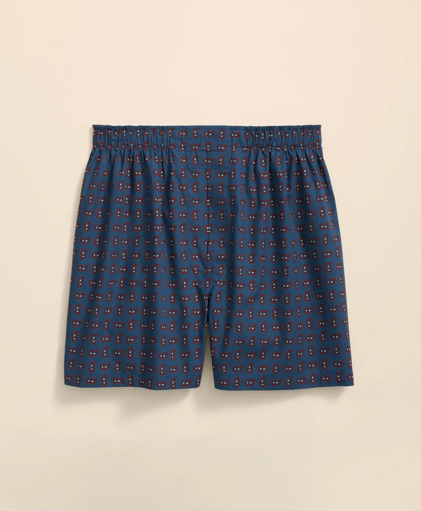 Cotton Broadcloth Paisley Boxers / Brooks Brothers Men