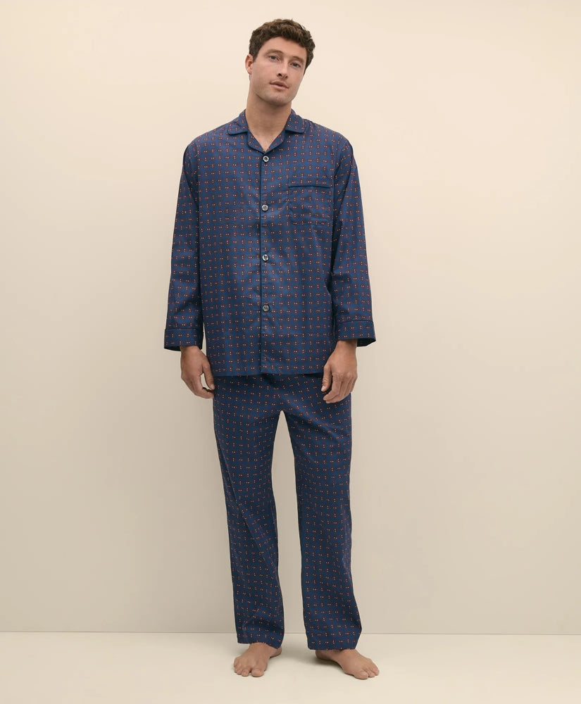 Cotton Broadcloth Paisley Pajamas / Brooks Brothers Sale