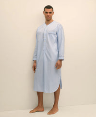 Cotton Broadcloth Striped Nightshirt / Brooks Brothers Men