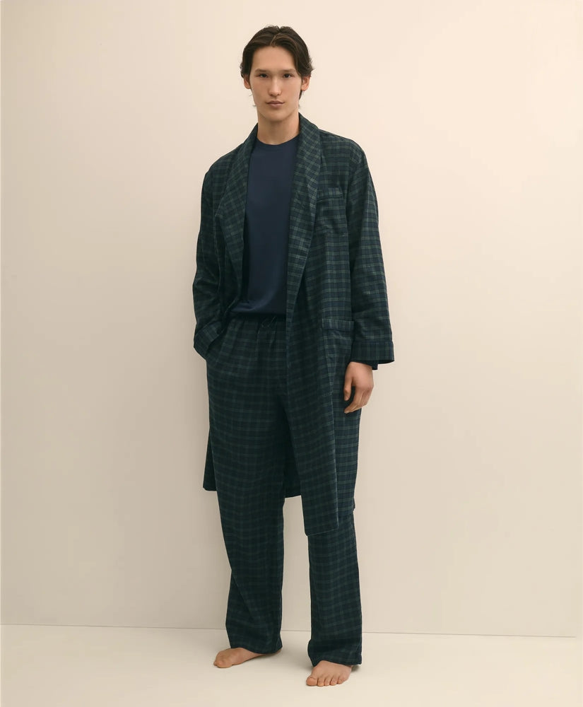 Cotton Flannel Plaid Lounge Pants / Brooks Brothers Sale
