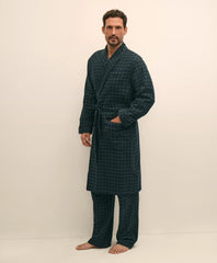 Cotton Flannel Tartan Robe / Brooks Brothers Sale