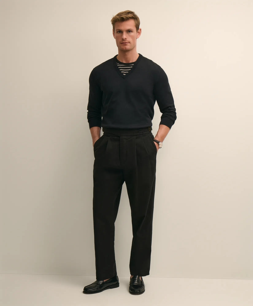 Cotton Herringbone Gurkha Pants / Brooks Brothers Men