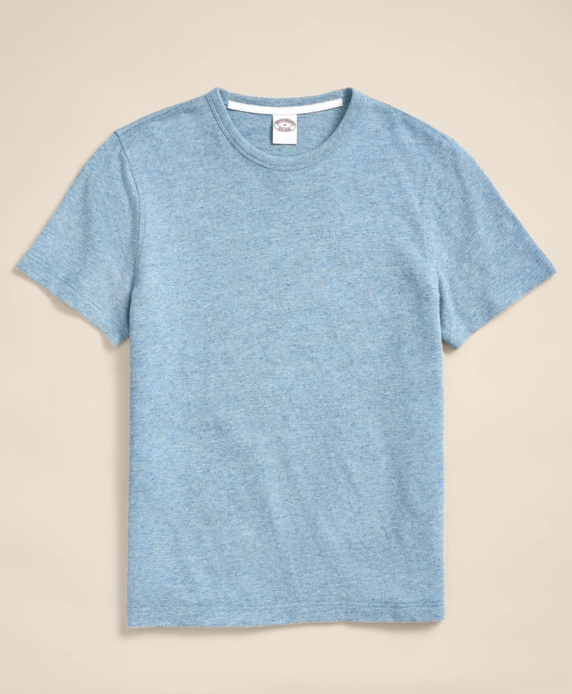 Cotton-Linen Pique T-Shirt / Brooks Brothers Shirts